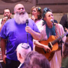 Shira, Naomi, and Ben singing with Middle Church choir