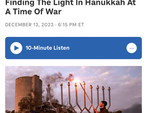 NPR: Finding The Light In Hanukkah At A Time Of War